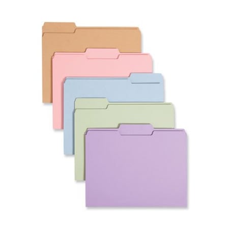 Smead Smead, COLORED FILE FOLDERS, 1/3-CUT TABS, LETTER SIZE, ASSORTED, 100PK 11953